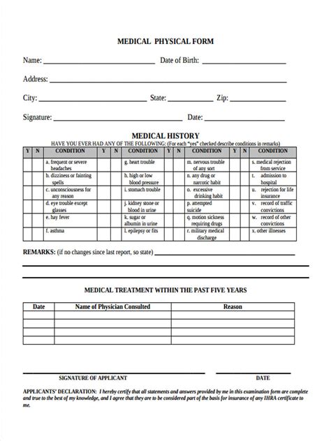 <strong>Physical</strong> Therapy Evaluation Form - 2 <strong>Free</strong> Templates in PDF, Word, Excel. . Free physical forms for employment